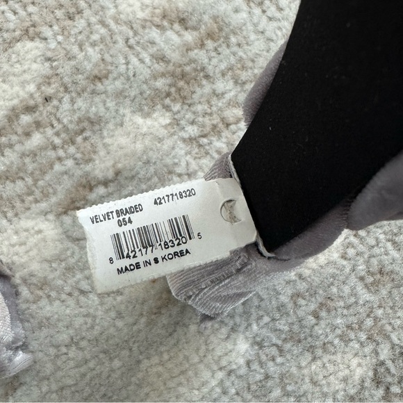 NEW Kendra Scott Grey Velvet Braided Headband - Picture 6 of 9